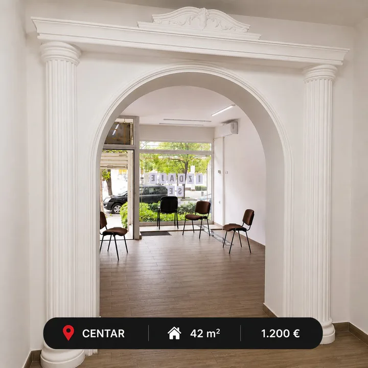 🏢 Izdaje se poslovni prostor *** 📍 Centar, Podgorica 📐